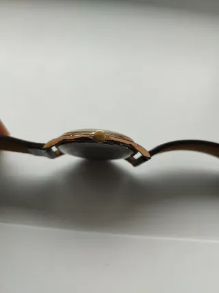 Reloj Cauny Prima Dorado y Marrón