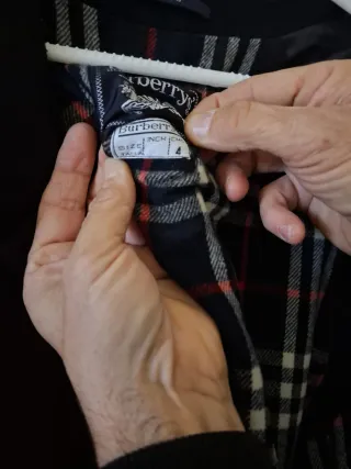 Trenca Burberrys Vintage Negra