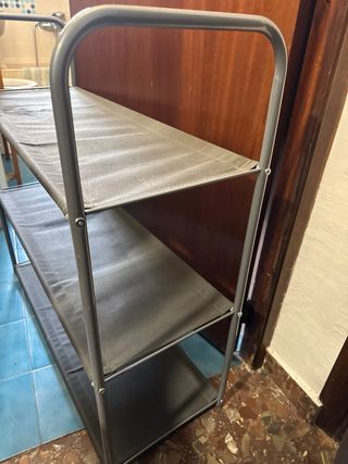 Estantería Metálica y Tela 80/80/60 cm 3 Niveles