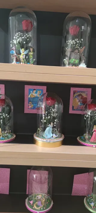 Cúpula Cenicienta con Rosa Liofilizada