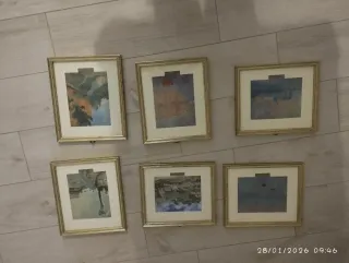 Set 6 Cornici Dorate Multicolore