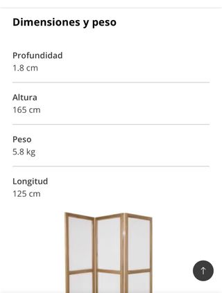 Biombo de madera y tela Maisons du Monde