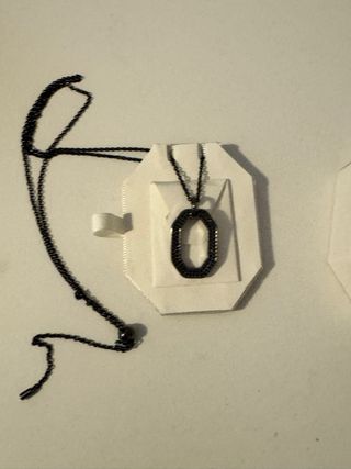 Collar Swarovski Octogonal Negro