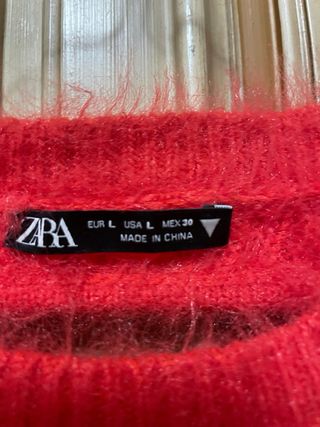 Maglione Zara rosso taglia L