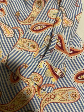 Camisa de algodón con estampado paisley