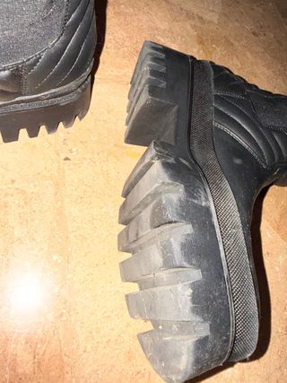 Botines negros con plataforma