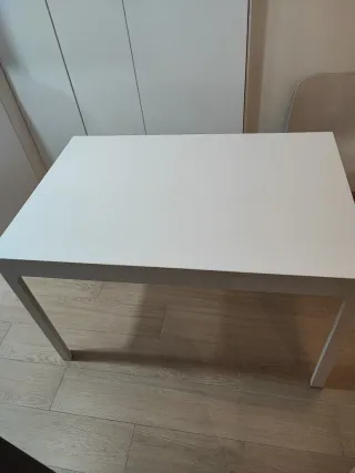 Mesa de cocina Ikea EKEDALEN blanca extensible