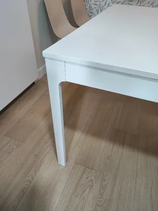 Mesa de cocina Ikea EKEDALEN blanca extensible