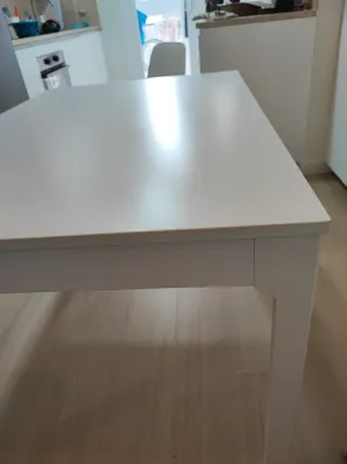 Mesa de cocina Ikea EKEDALEN blanca extensible
