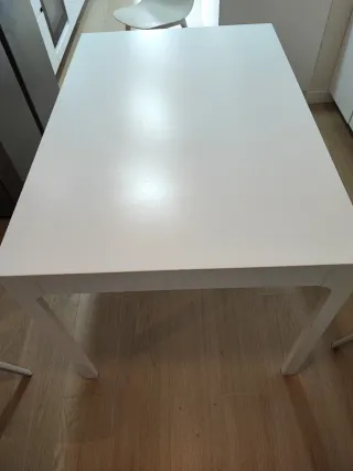 Mesa de cocina Ikea EKEDALEN blanca extensible