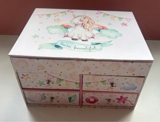 Joyero Unicornio con Cajones