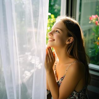 PONY DANCE Cortinas Dormitorio Cortas 140x160cm, V