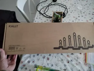 Lámpara de velas blanca