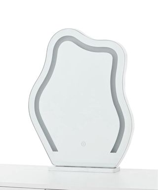 Espejo tocador irregular con luz LED