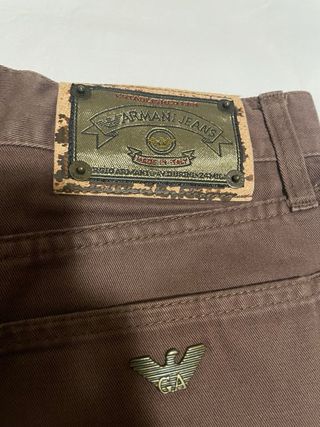 Pantalón Vaquero Armani Jeans Marrón Hombre