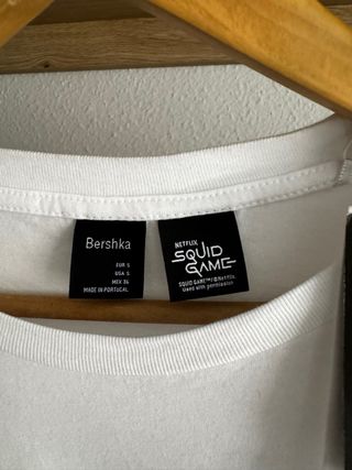 Camiseta Bershka El Juego del Calamar Talla S