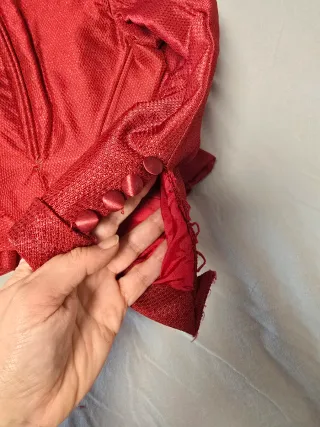 Corpiño Fallera Niña Granate 10 años aprox