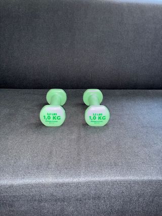 Mancuernas 1 kg (2.2 LBS) verdes