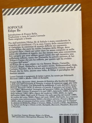 Edipo re. Testo originale a fronte