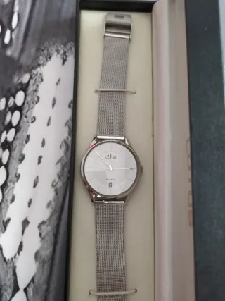 Reloj Lotus Mujer Plata y Blanco