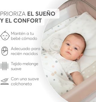 kikka boo Cuna de Viaje SO Gifted, Cuna Bebe 120x6