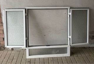 Ventana aluminio 100x115 cm