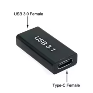 Adaptador 3.1 USB-C hembra a USB-C hembra