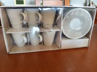 Juego de café de seis piezas de Roberto Torretta