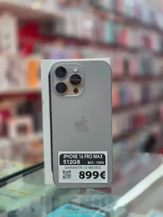 iPhone 16 Pro Max 512GB Plata