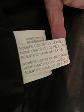 Abrigo Piel pelo Zorro Ivonne Negro