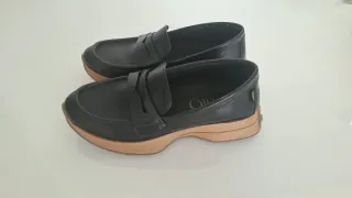 Mocasín deportivo piel negro talla 39