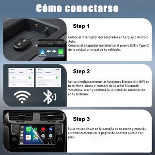 Sewell Carplay Inalambrico iOS y Adaptador Android