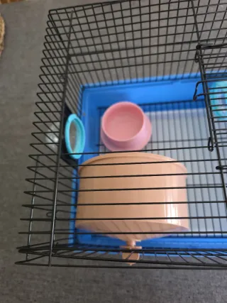 Jaula para hámster con accesorios