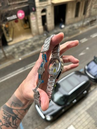 Reloj Poedagar Cronógrafo Plata y Blanco