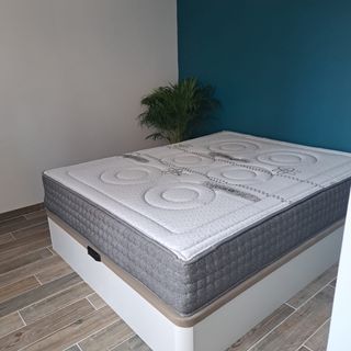 Sofá modular gris tela