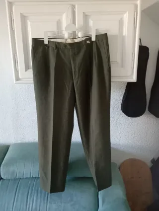Pantalones Burberrys Vintage Verde Oliva
