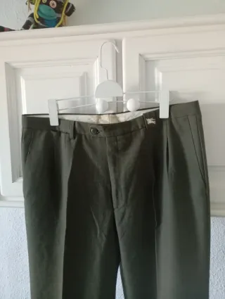 Pantalones Burberrys Vintage Verde Oliva