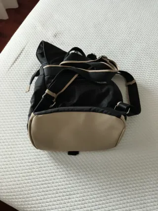 Mochila Paco Martinez Negra y Beige