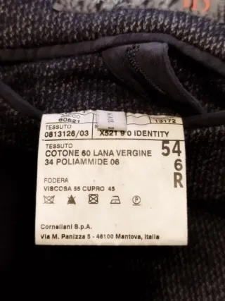 Giacca Corneliani Identity Lana Merino Grigia