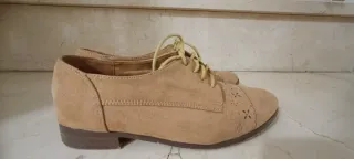 Zapatos planos mujer beige