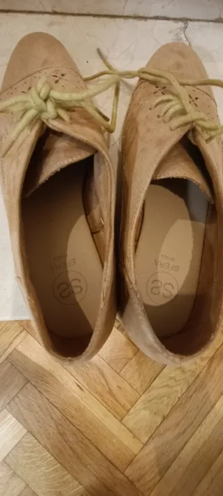 Zapatos planos mujer beige