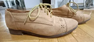 Zapatos planos mujer beige