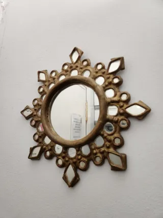 Espejo Sol Antiguo Dorado