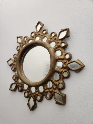 Espejo Sol Antiguo Dorado