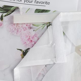 Estor con cinta de velcro, cortina para salón, coc