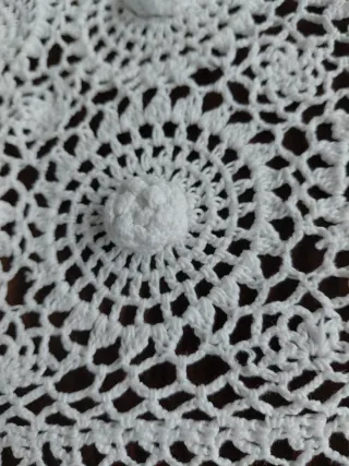 Copriletto uncinetto fatto a mano 260x220