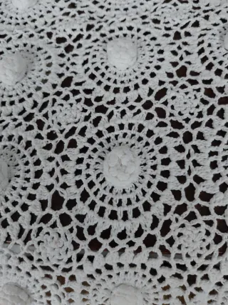 Copriletto uncinetto fatto a mano 260x220