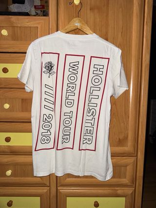 Camiseta Hollister World Tour Blanca