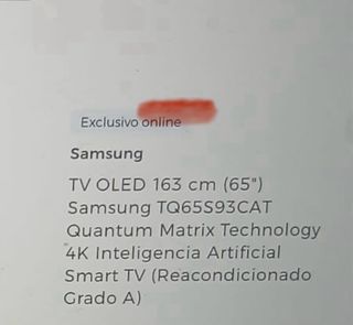 Televisor Samsung Negro