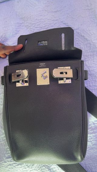 Hermès Togo HAC a Dos PM PHW Negro